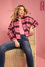 Daytona Crop Jacket - Pink