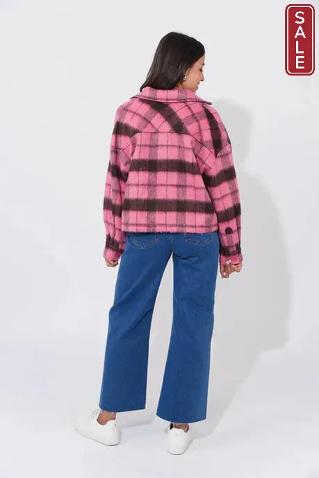 Daytona Crop Jacket - Pink