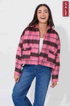 Daytona Crop Jacket - Pink