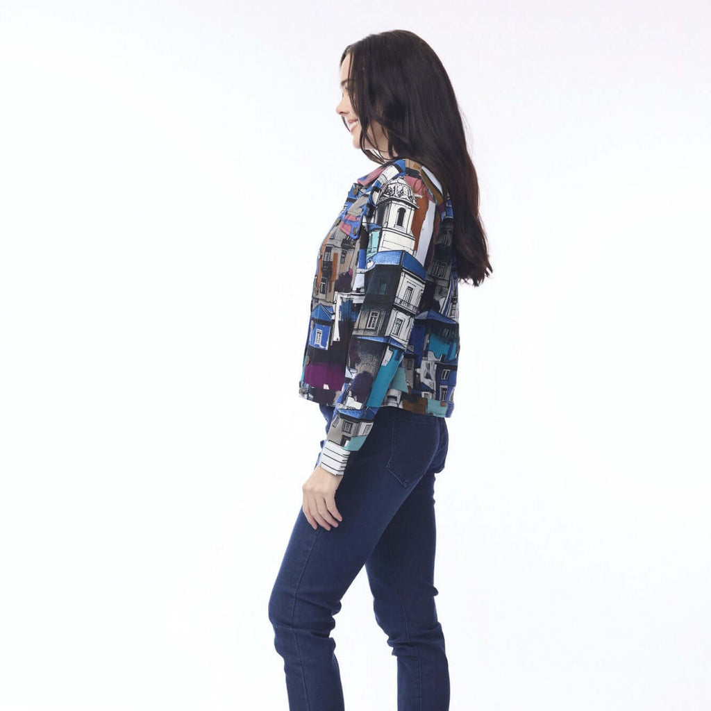 Biker Jacket Porto Blue Orientique