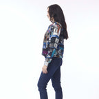 Biker Jacket Porto Blue Orientique