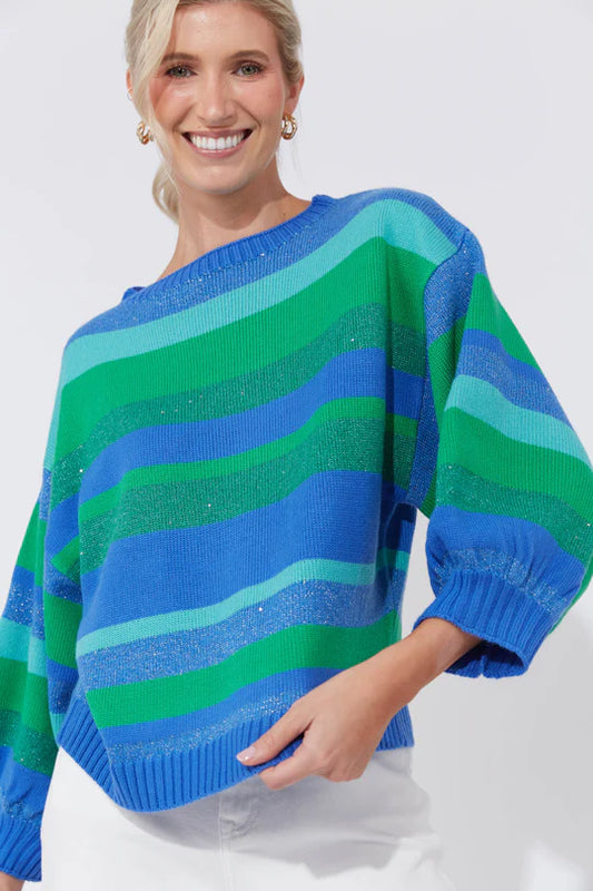Yuma Jumper - Blue/Oasis