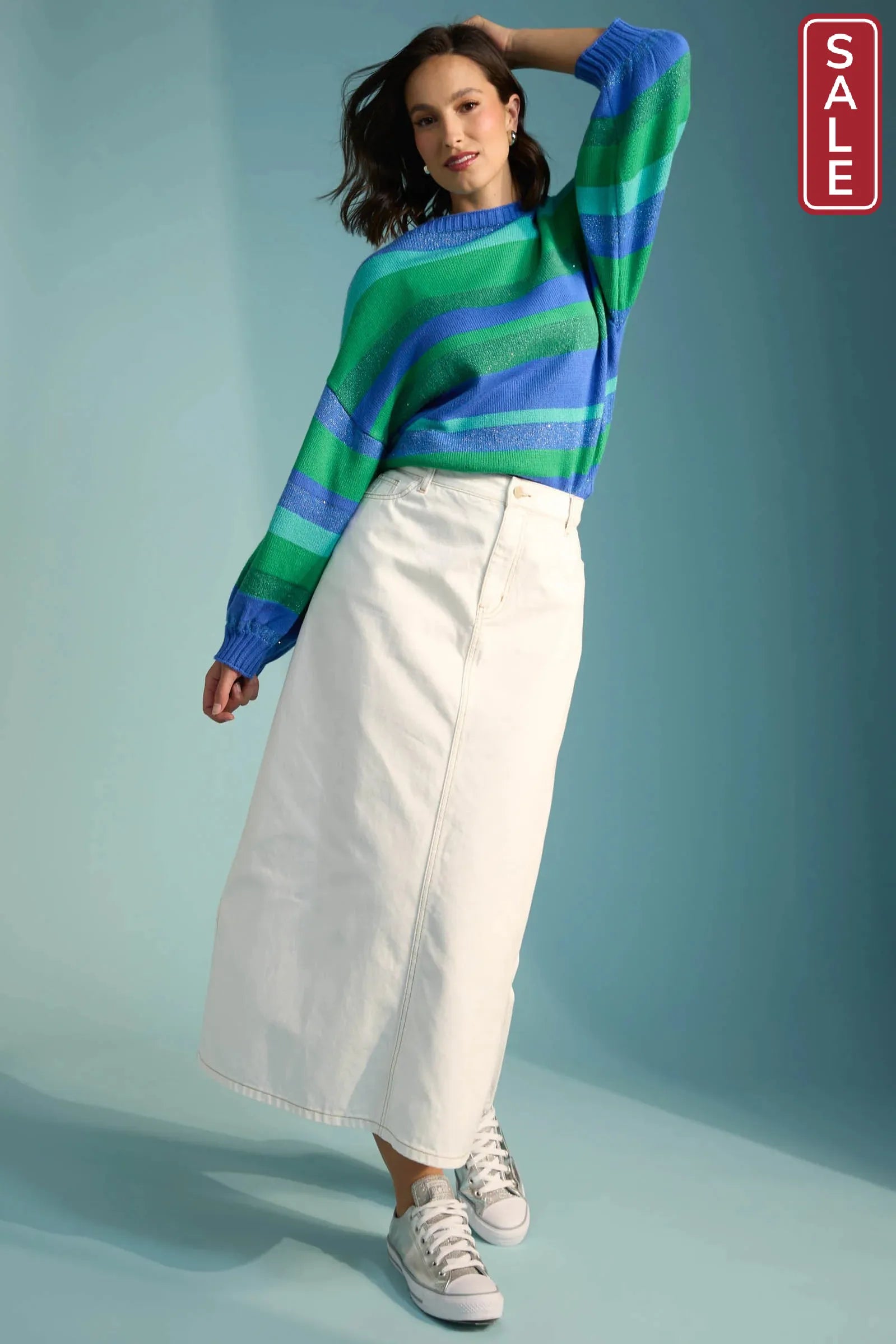 Yuma Jumper - Blue/Oasis