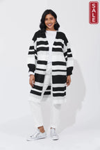 Yuma Cardigan -white/kohl