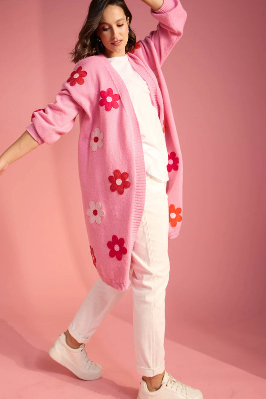 Delphi Cardigan pink/chilli