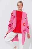 Delphi Cardigan pink/chilli