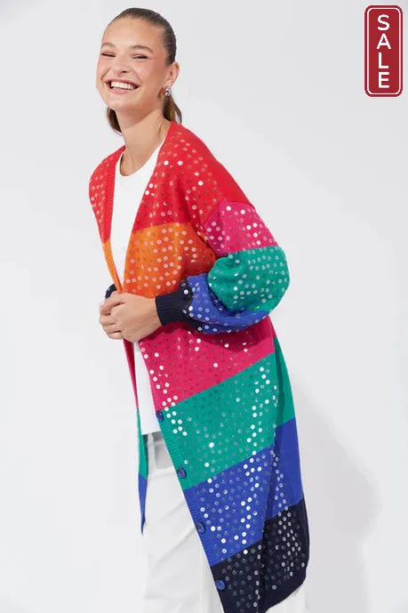 Cancun Cardigan Rainbow