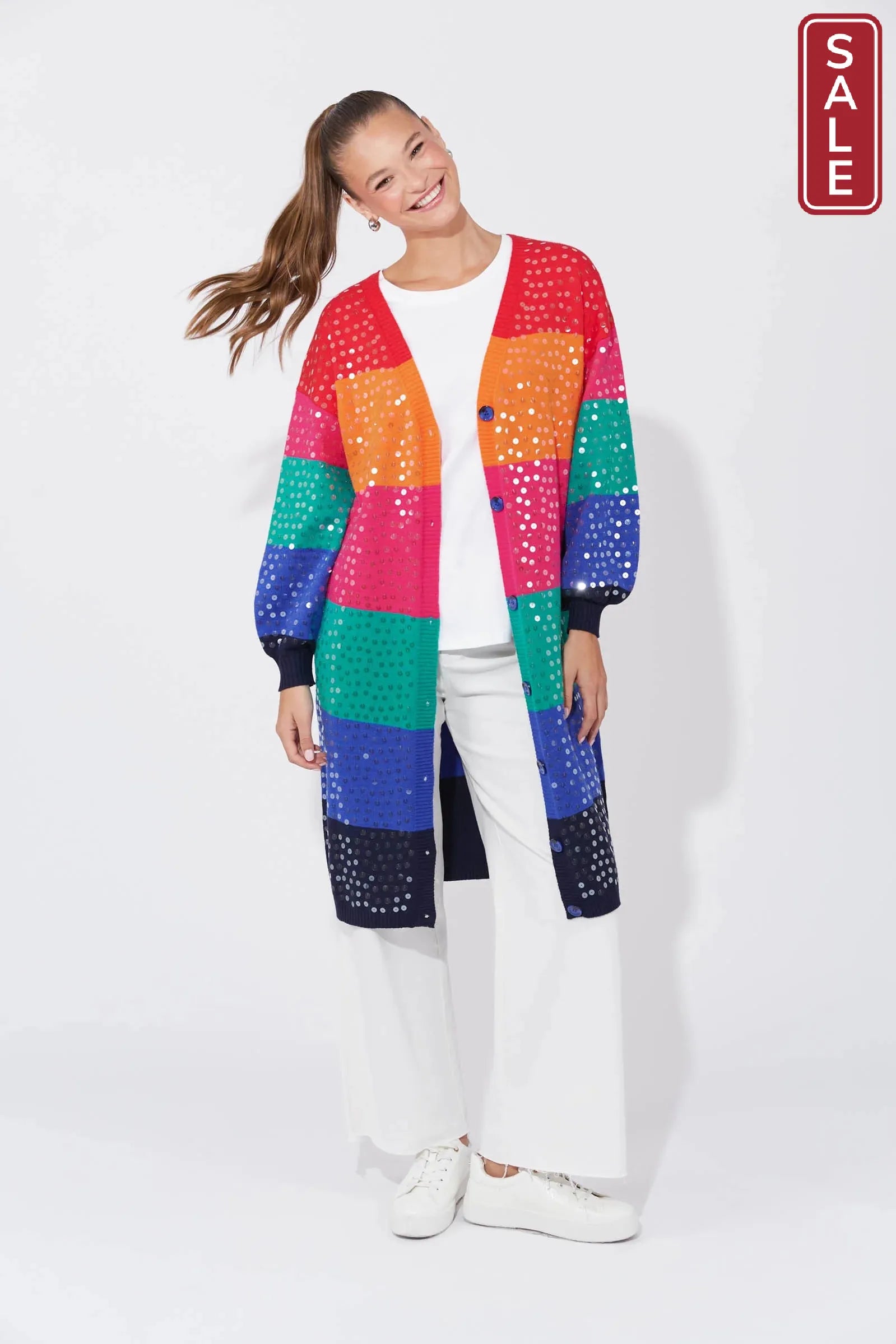 Cancun Cardigan Rainbow