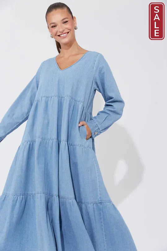 Austin Denim Maxi - Denim
