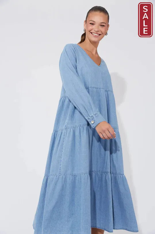 Austin Denim Maxi - Denim
