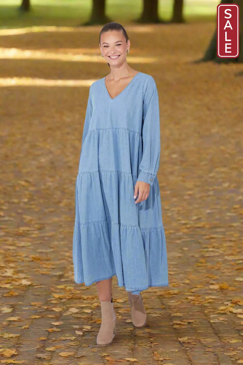 Austin Denim Maxi - Denim