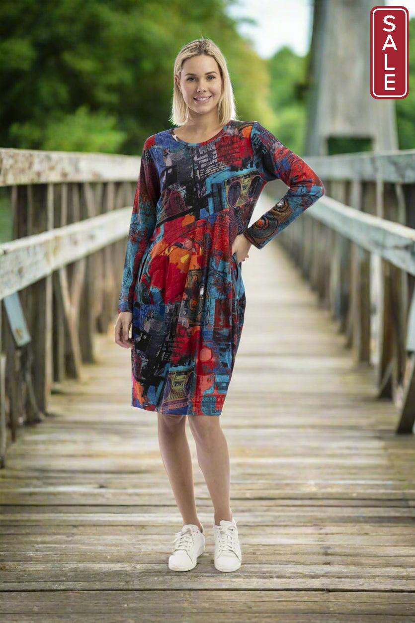 Retro Tapes Bubble Dress