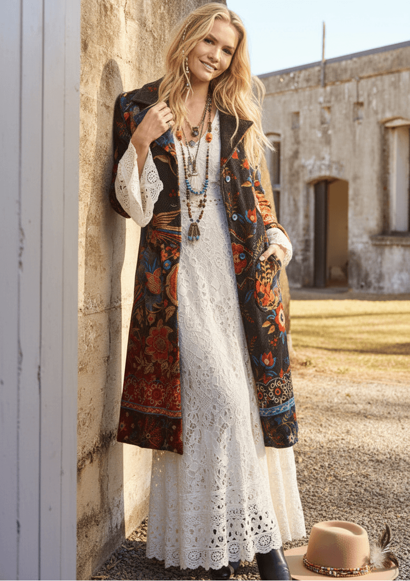 Orientique Embroidery Coat Orientique