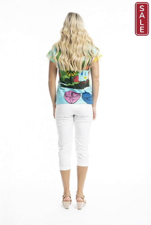 T-Shirt V-Neck Carabean