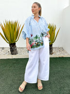 Blue Stripe Jungle Shirt