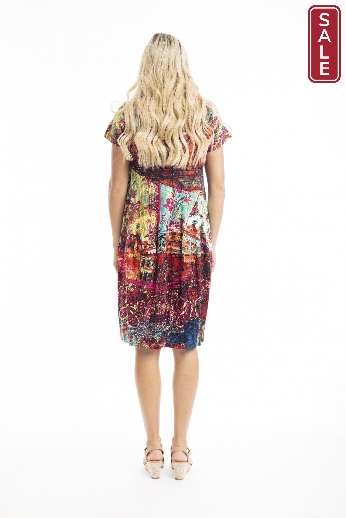 Bubble Organic Cotton Dress Jasalmer Orange