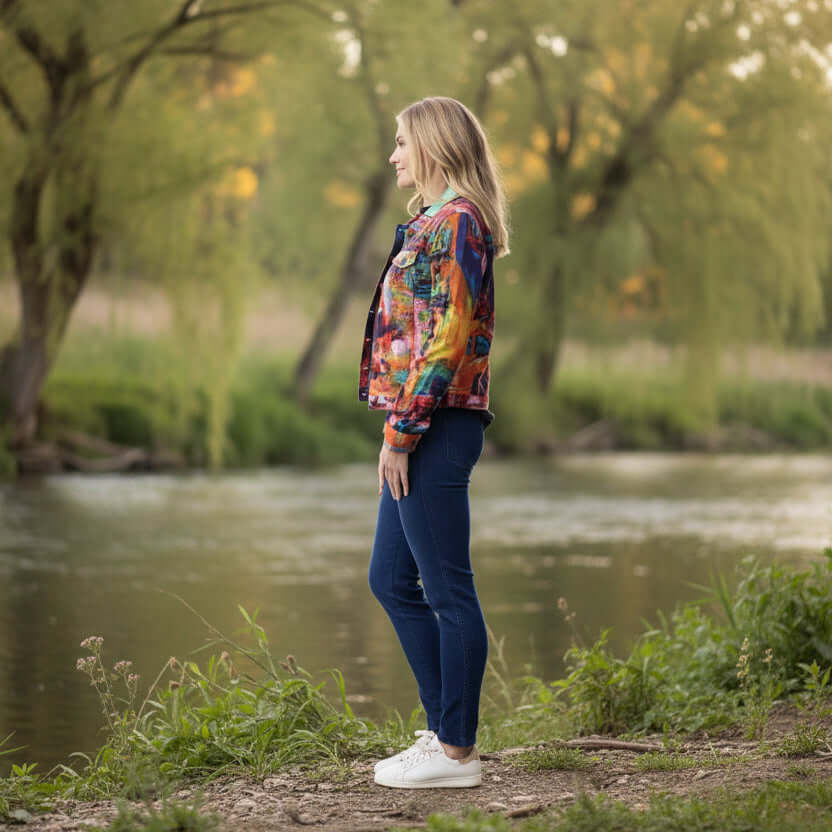 Vintage Street Biker Jacket Orientique