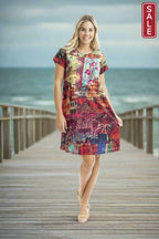 Jasalmer Cotton SS  Crew Neck Dress