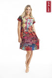 Jasalmer Cotton SS  Crew Neck Dress