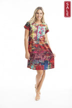 Jasalmer Cotton SS  Crew Neck Dress