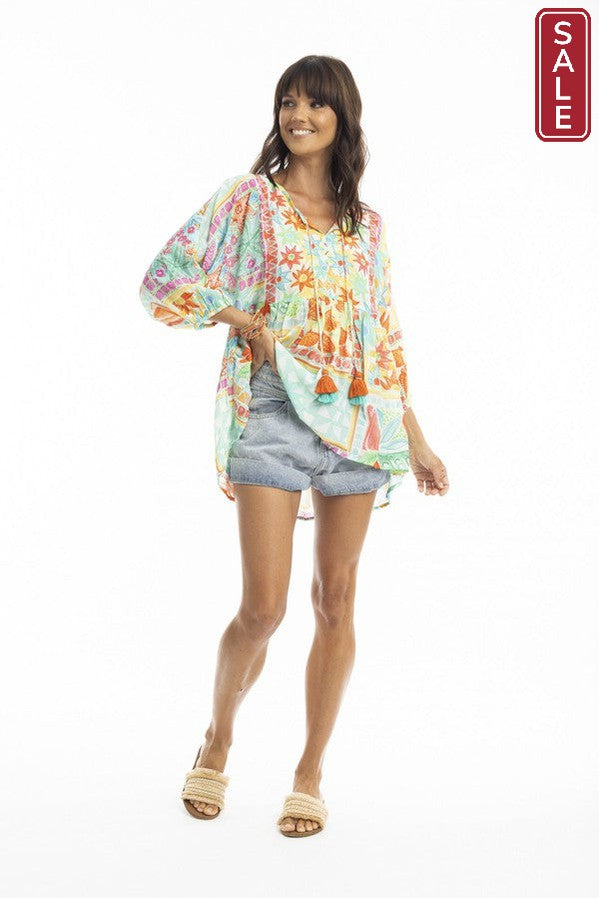 Sandy Boho top
