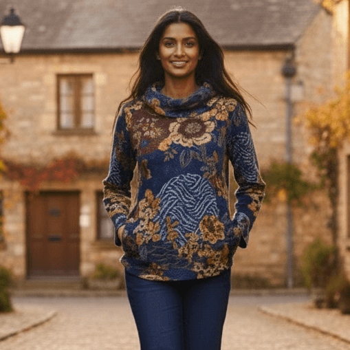 Maluku Cowl Top Orientique