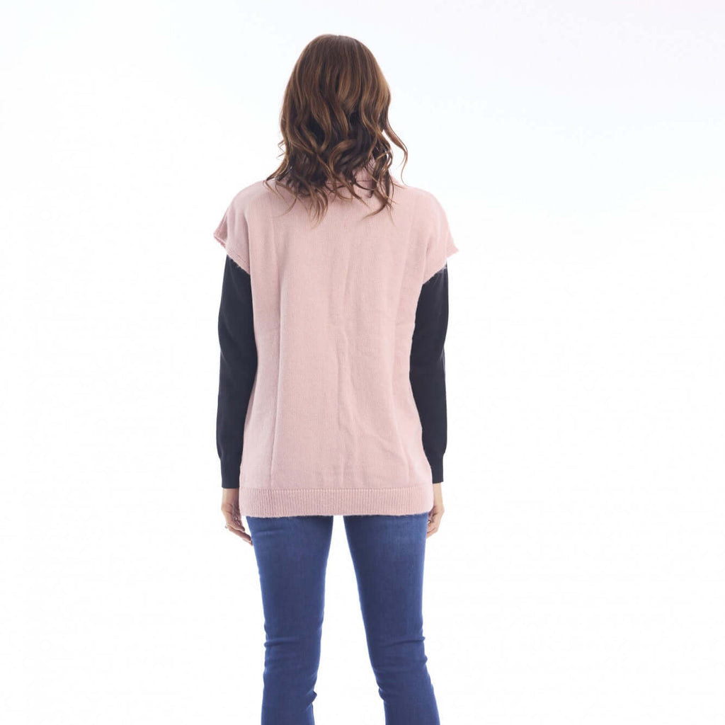 Turtle Neck Knit Top Orientique