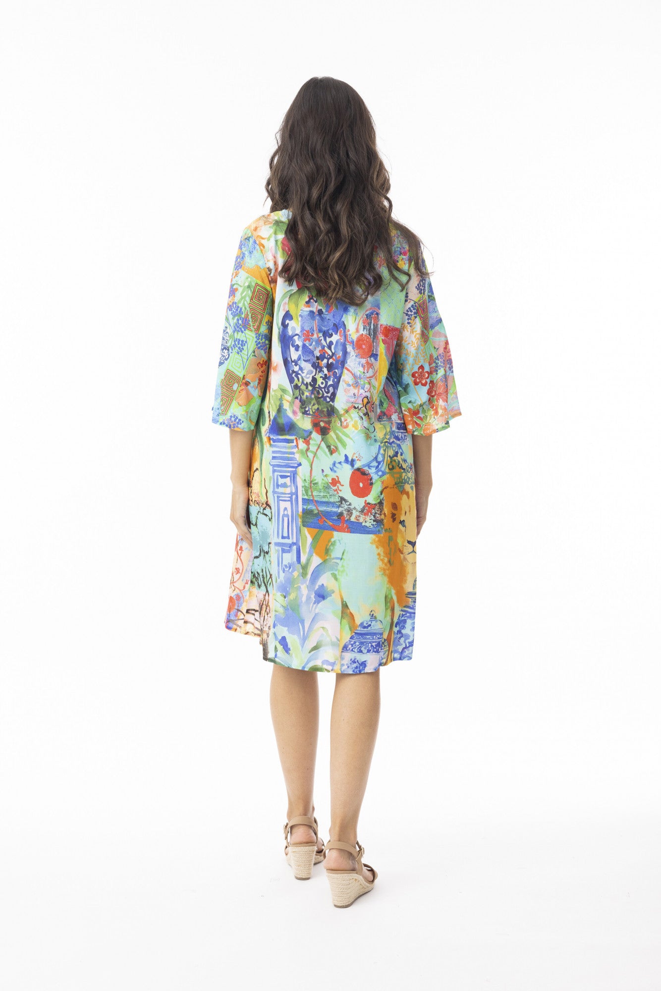 Oriental Digital Tie Dress