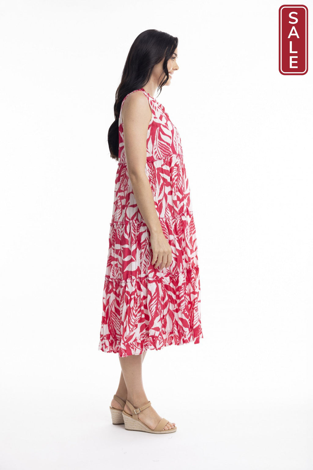 Hayman Sleeveless Boho Dress Pink