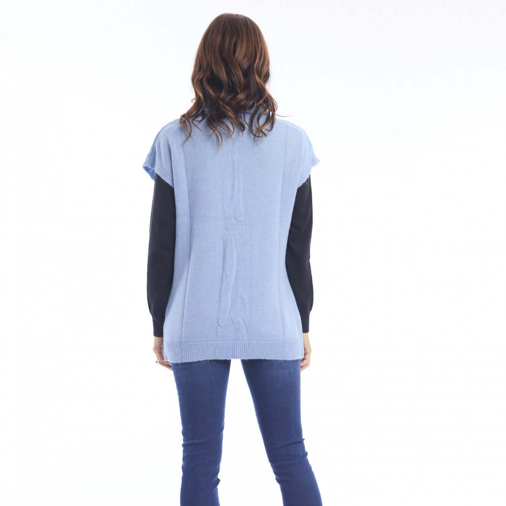 Turtle Neck Knit Top Orientique