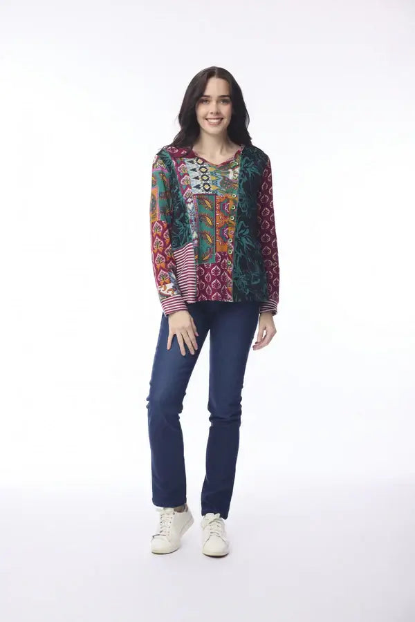 Prato Patch Top Orientique