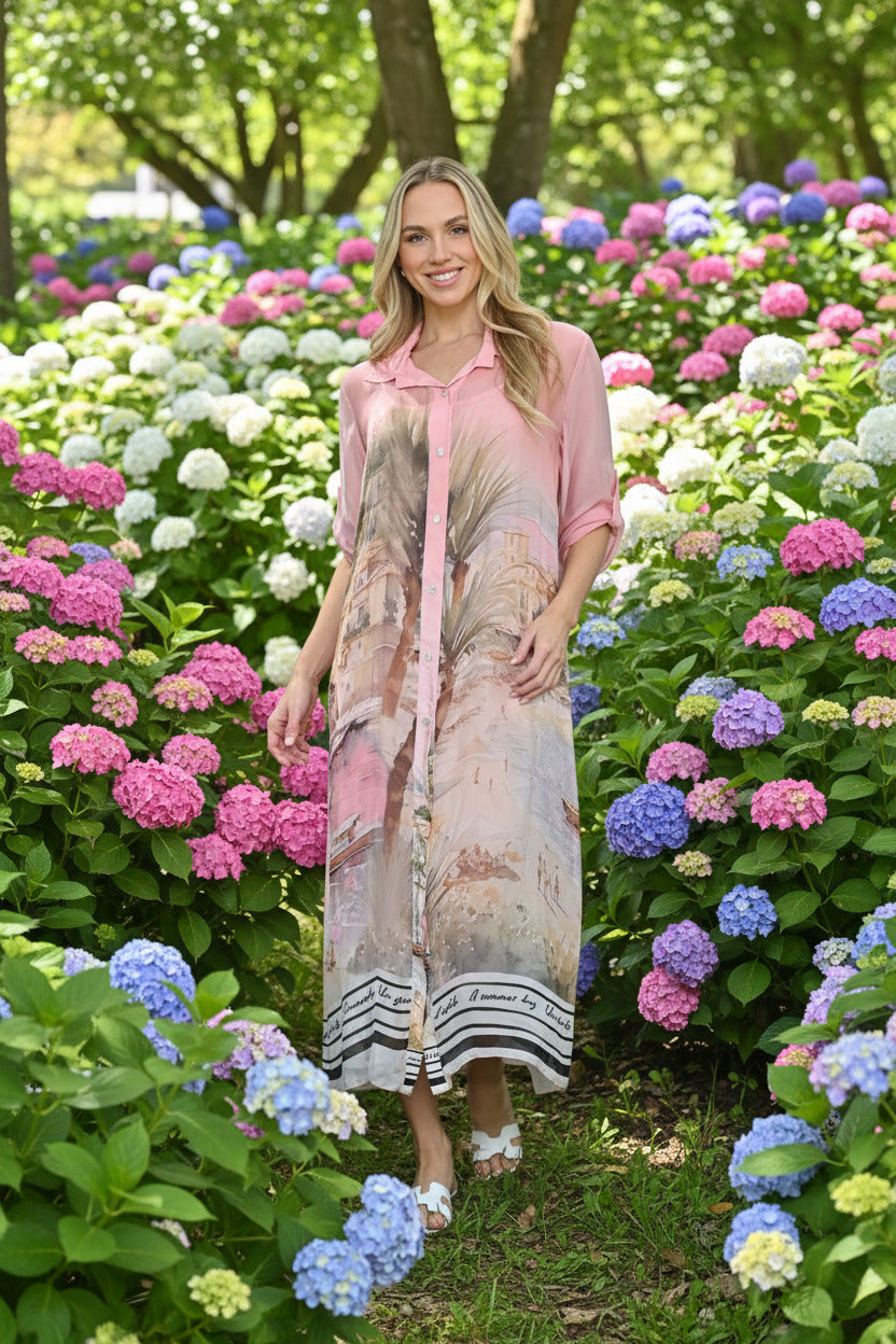 AE Tropical Shirt Dress