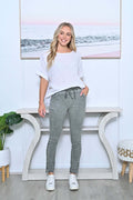 Side Stud Crinkle Pants AE Luxe
