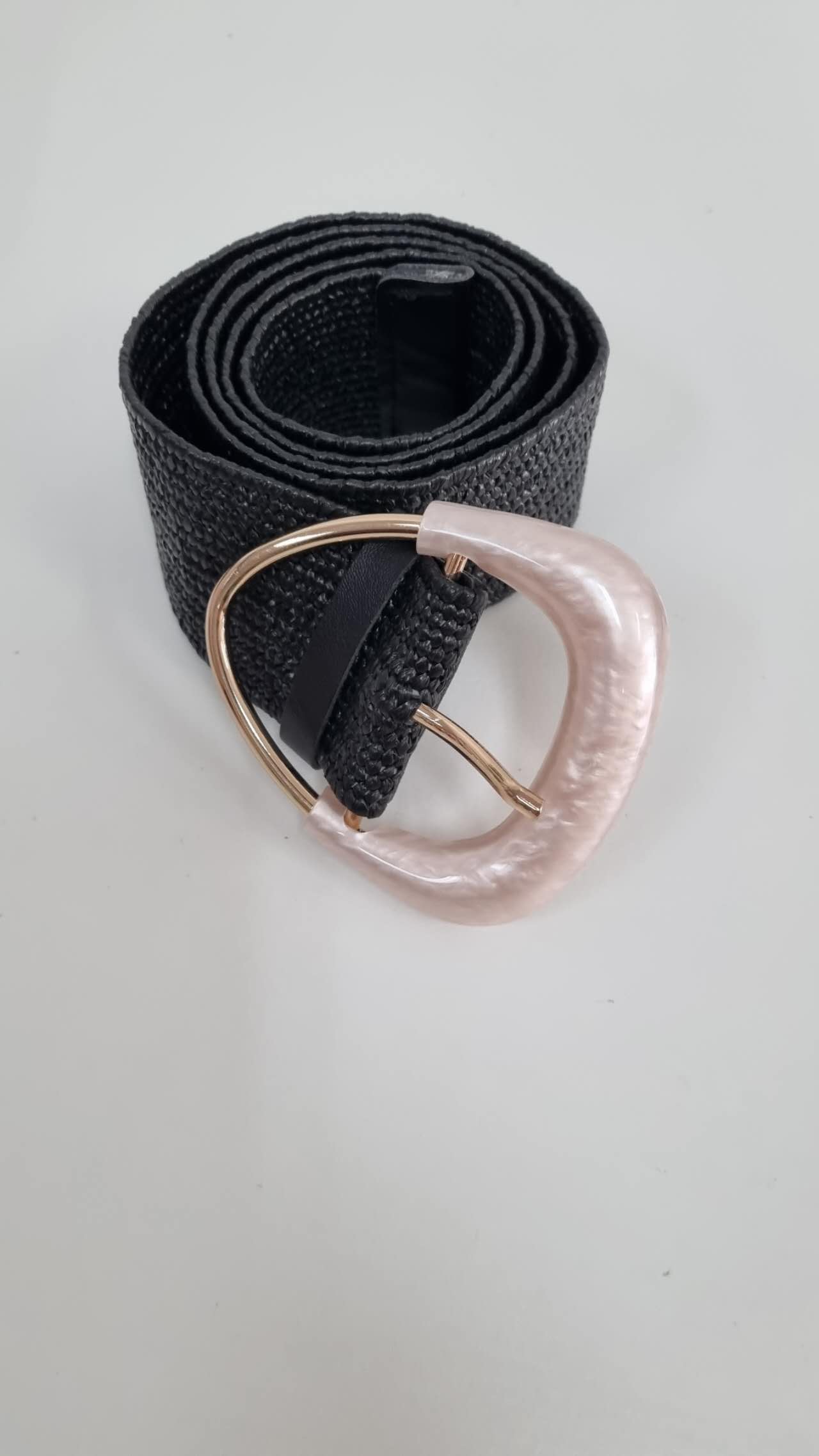 Marble Buckle Stretch Belt So in style