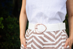 Marble Buckle Stretch Belt So in style