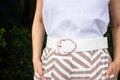 Marble Buckle Stretch Belt So in style