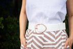 Marble Buckle Stretch Belt So in style
