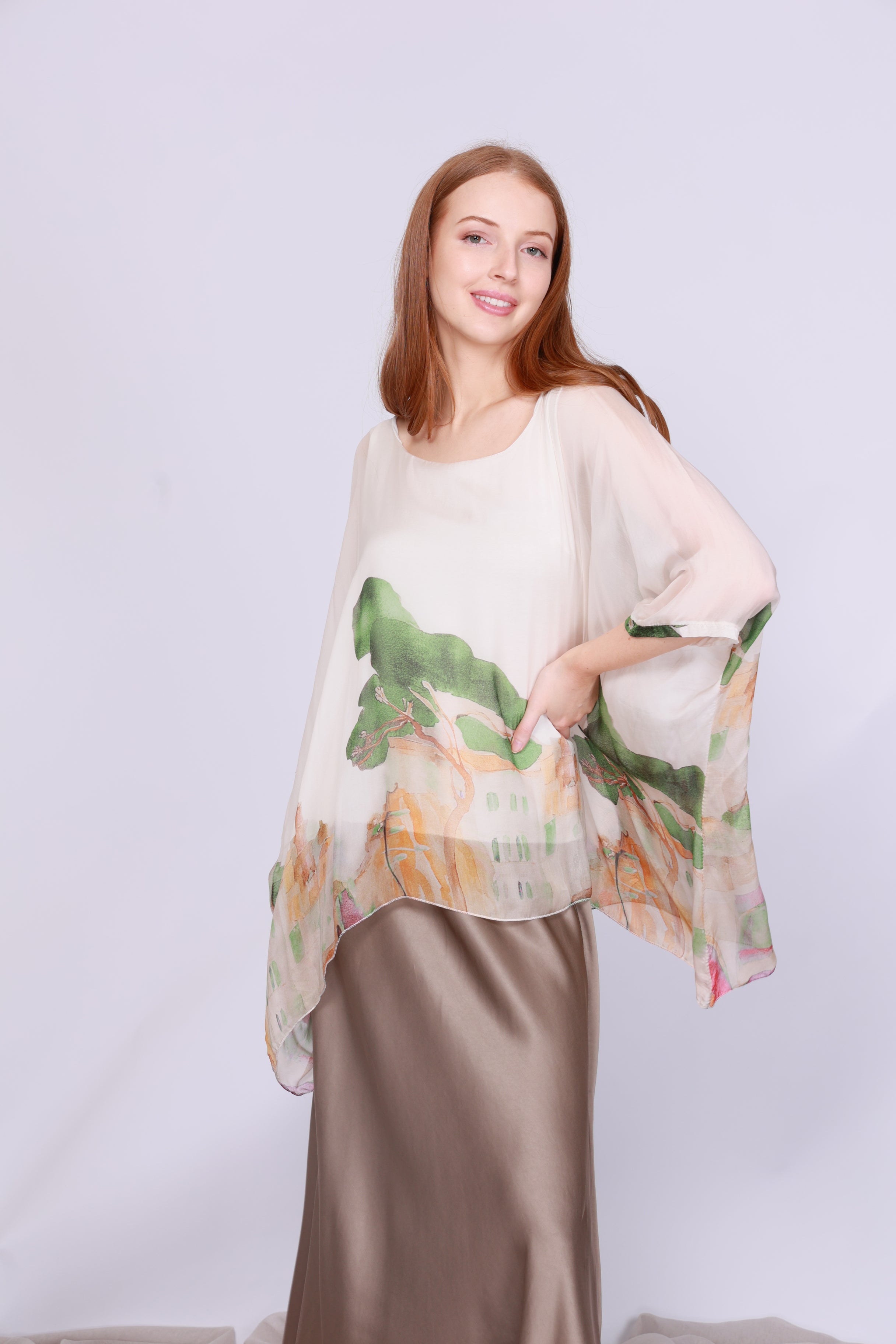 Palak Silk Top