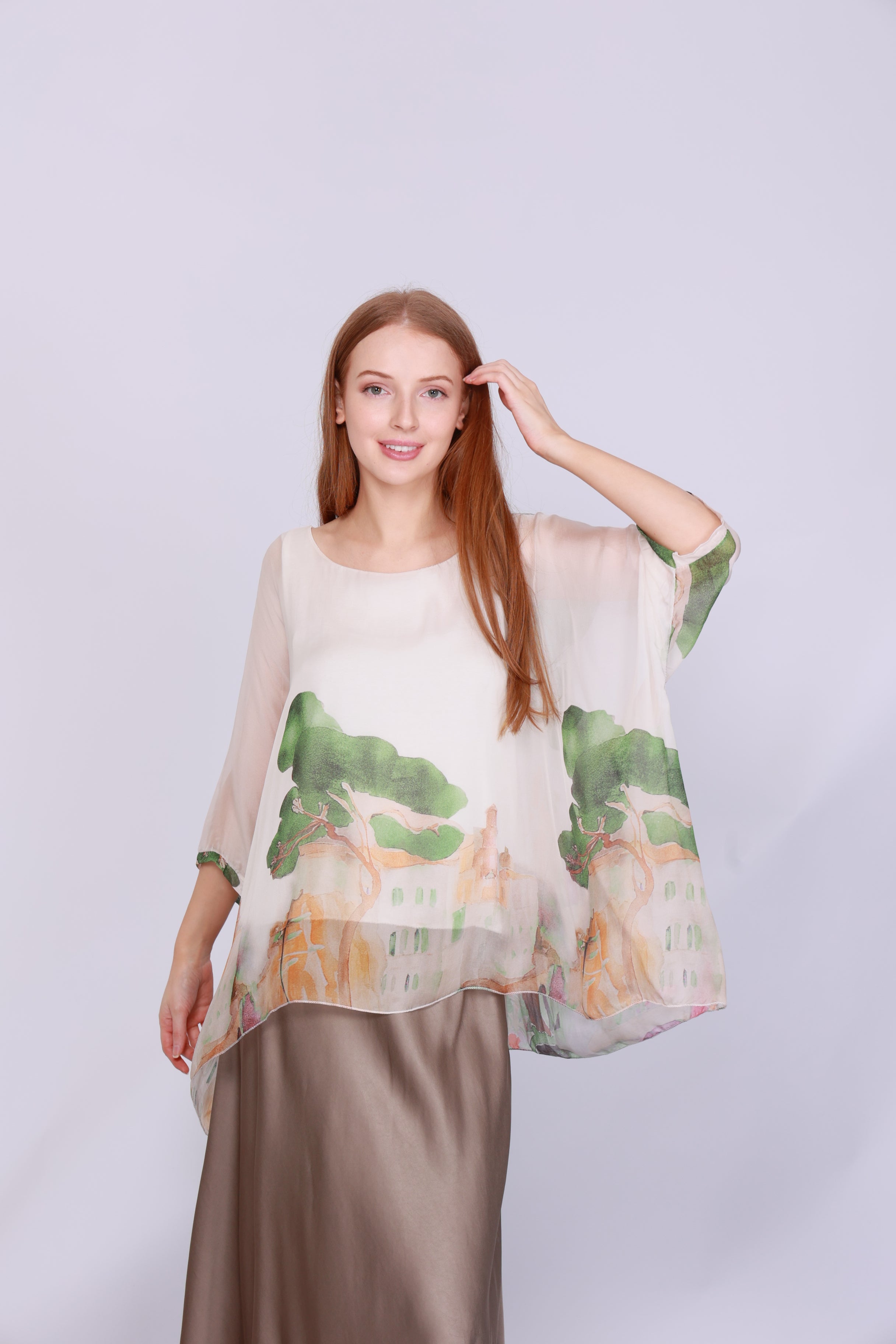 Palak Silk Top