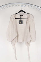 Zahra Linen Tie Jacket