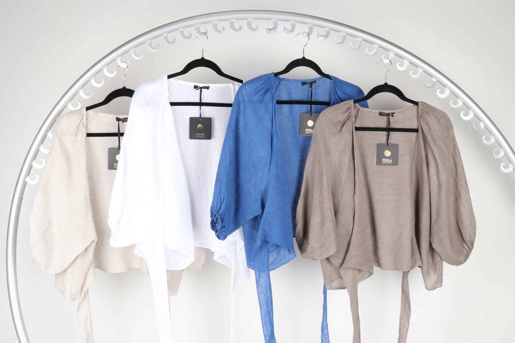 Zahra Linen Tie Jacket