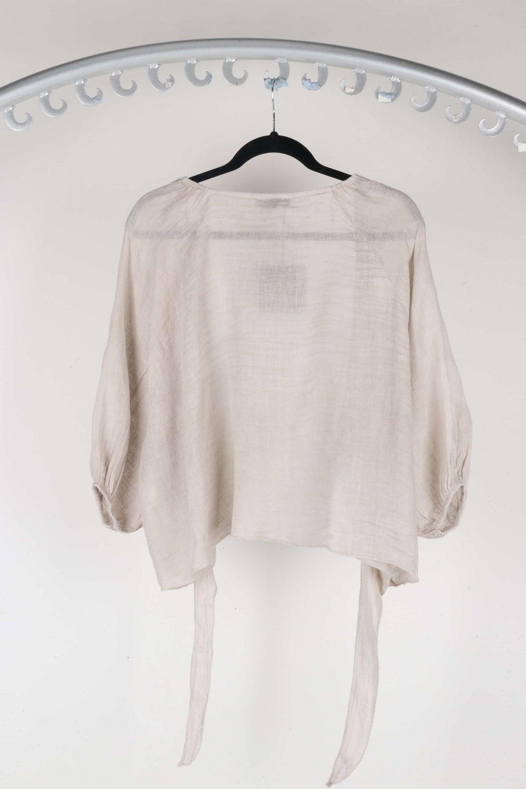 Zahra Linen Tie Jacket