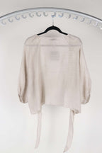 Zahra Linen Tie Jacket