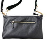 Atn Crossbody Leather Bag featuring a stylish detachable strap and gold-tone hardware, perfect for versatile elegance.