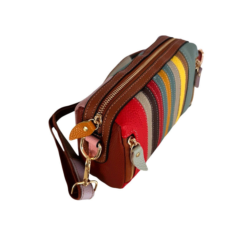 Stripe Multi Colored Crossbody Bag