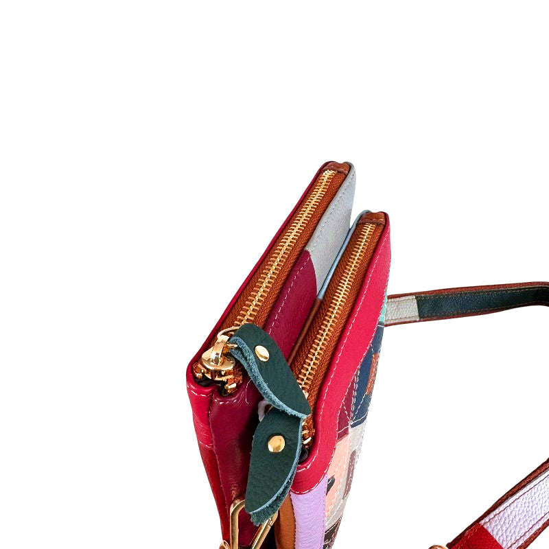 Multi Colored Geometric Crossbody Bag