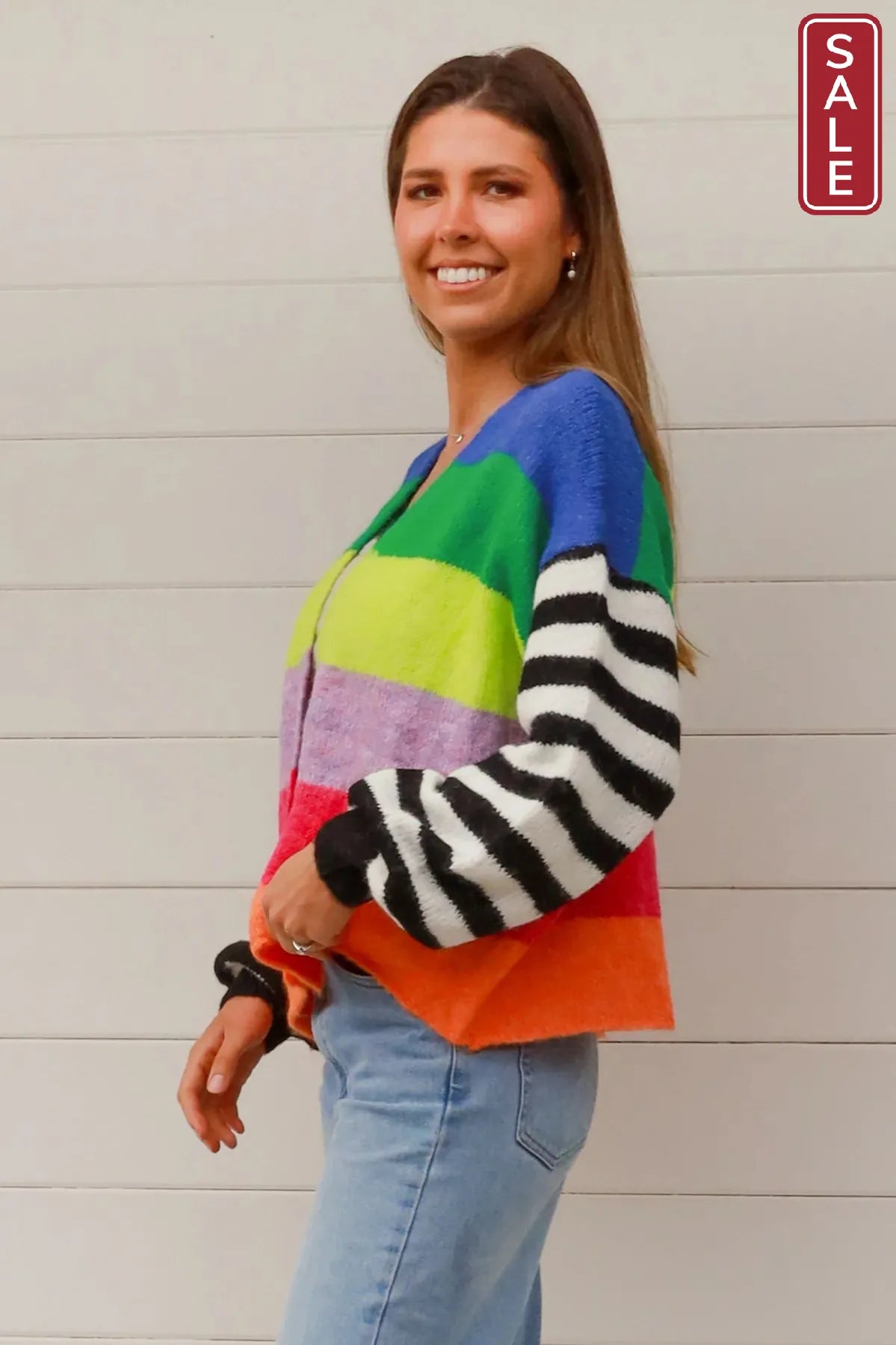 Sandra  Striped Cardigan