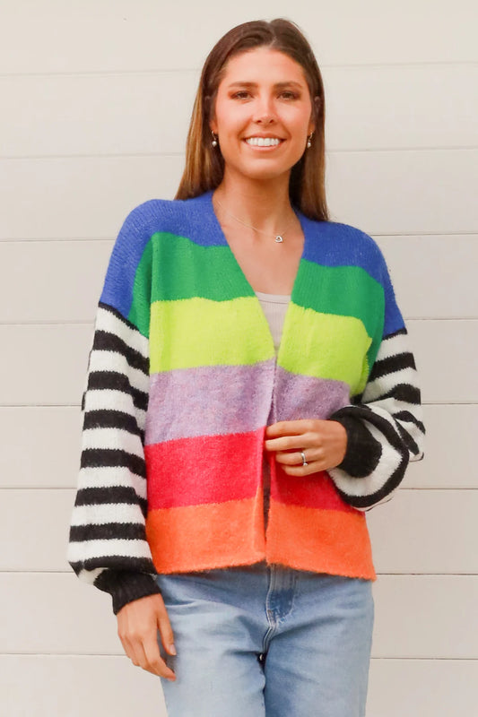 Sandra  Striped Cardigan