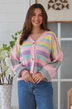 Gabby Multi Coloured Cardigan Charlotte The Label