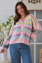 Gabby Multi Coloured Cardigan Charlotte The Label